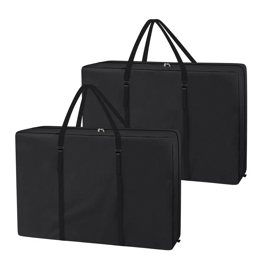 

Land Heavy Duty Chair Storage Bag for Folding Longue Zero Gravity Light Weight Transport Folding Rollator Walker 2PACKBlack