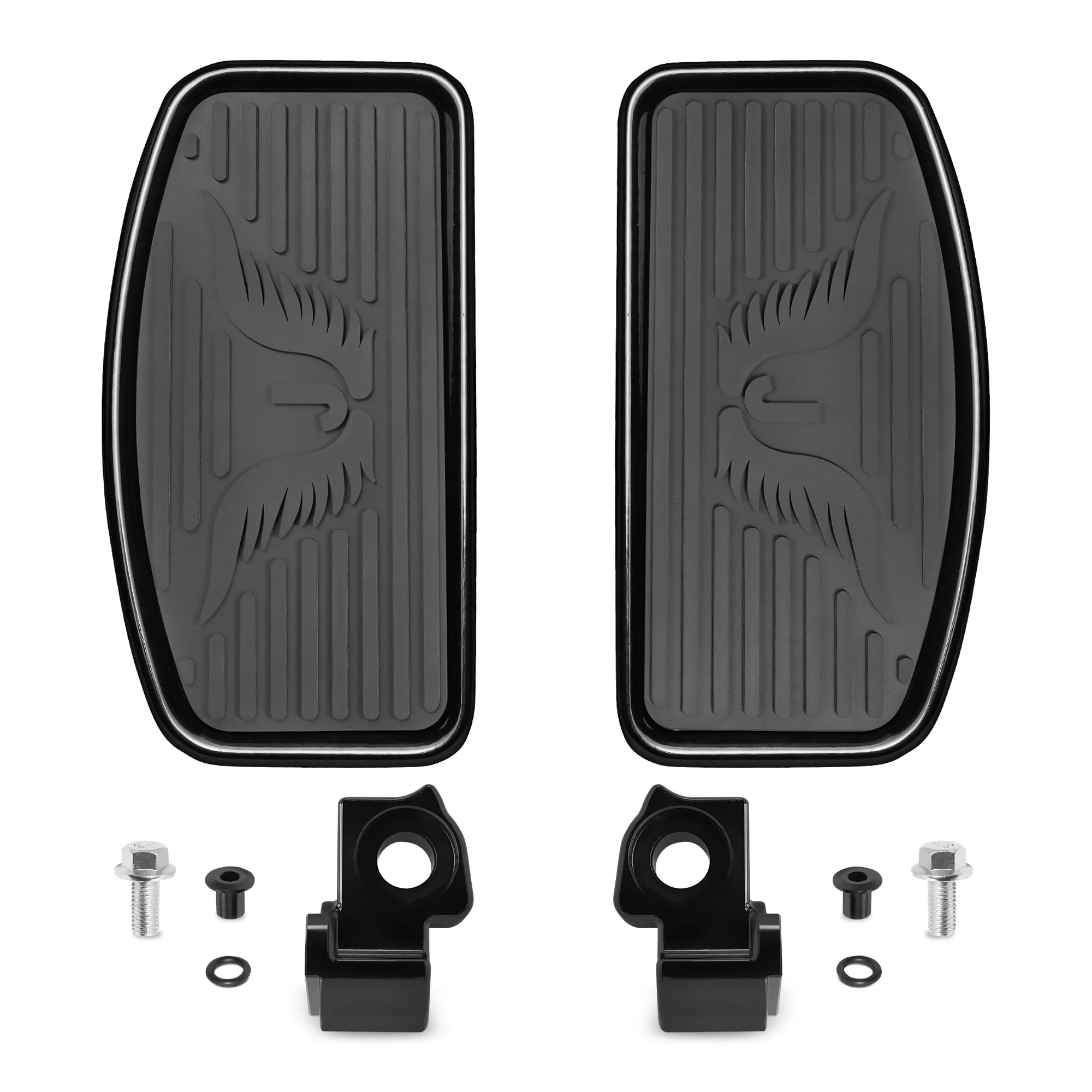 

Black Driver Footboards Front Rider Foot Rest Floorboards for Indian Scout Sixty Bobber 2015-2025 Models Foot Pegs Accessory