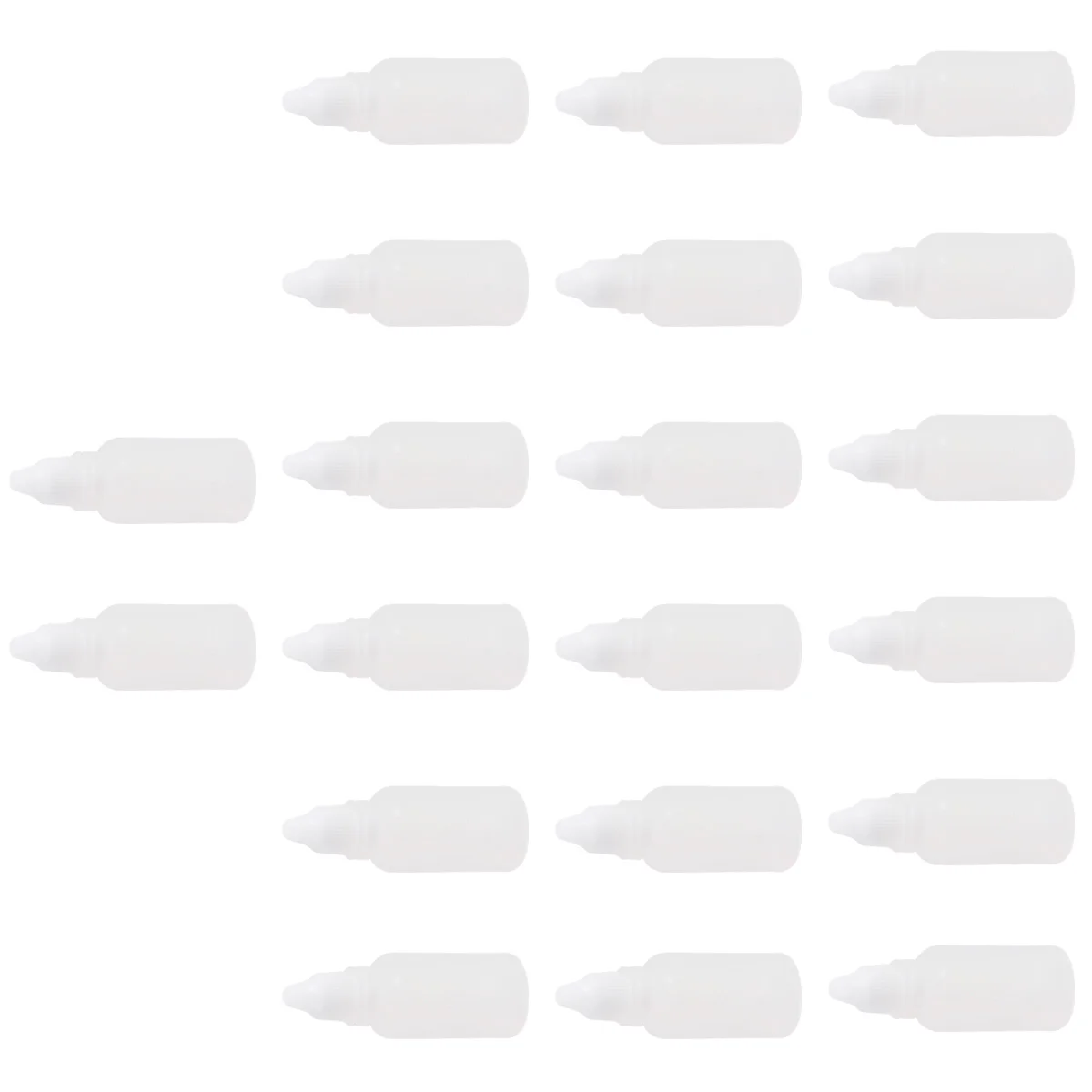 

20Pcs Portable Eye Drops Bottles Leak Proof Refillable Dispenser Containers with Anti-Theft Cap for Travel Use