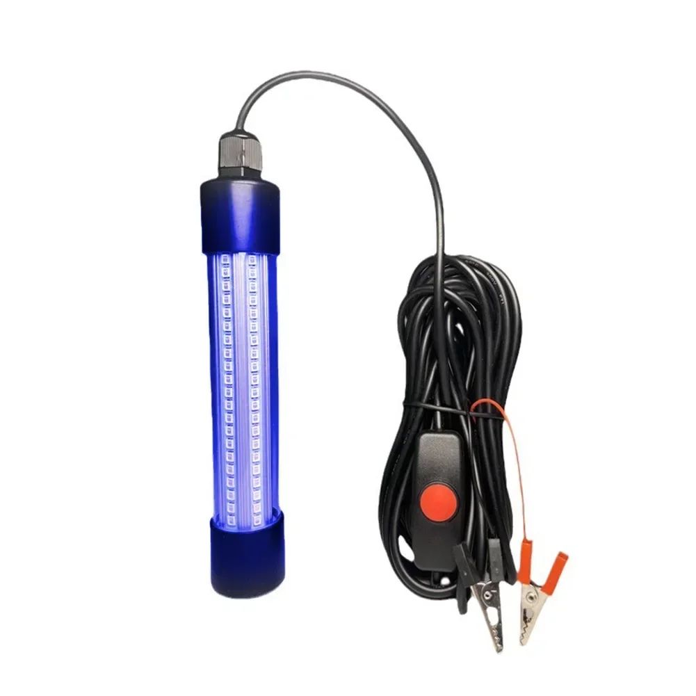12V/24V LED Fishing Light IP68 Waterproof Lures Fish Finder Lamp Attracting Bait Submersible Underwater Fishing Light Accessory