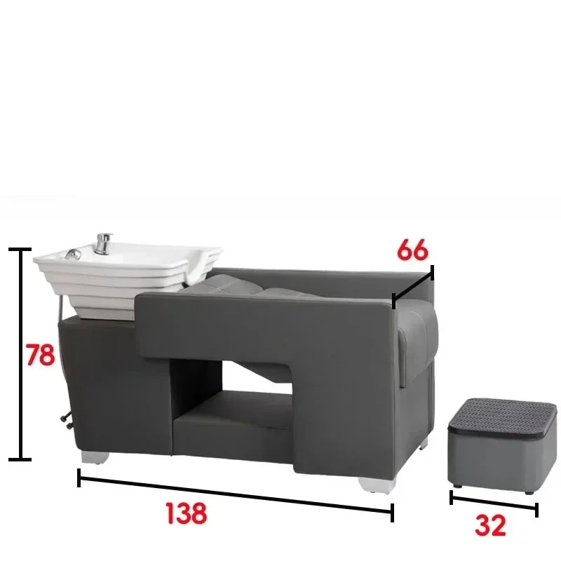 

Salon Spa Beauty Makeup Professional High-end Italian Light Luxury Equipment Headspa Bed Chair Hair Wash Basin Aesthetic Cadeira