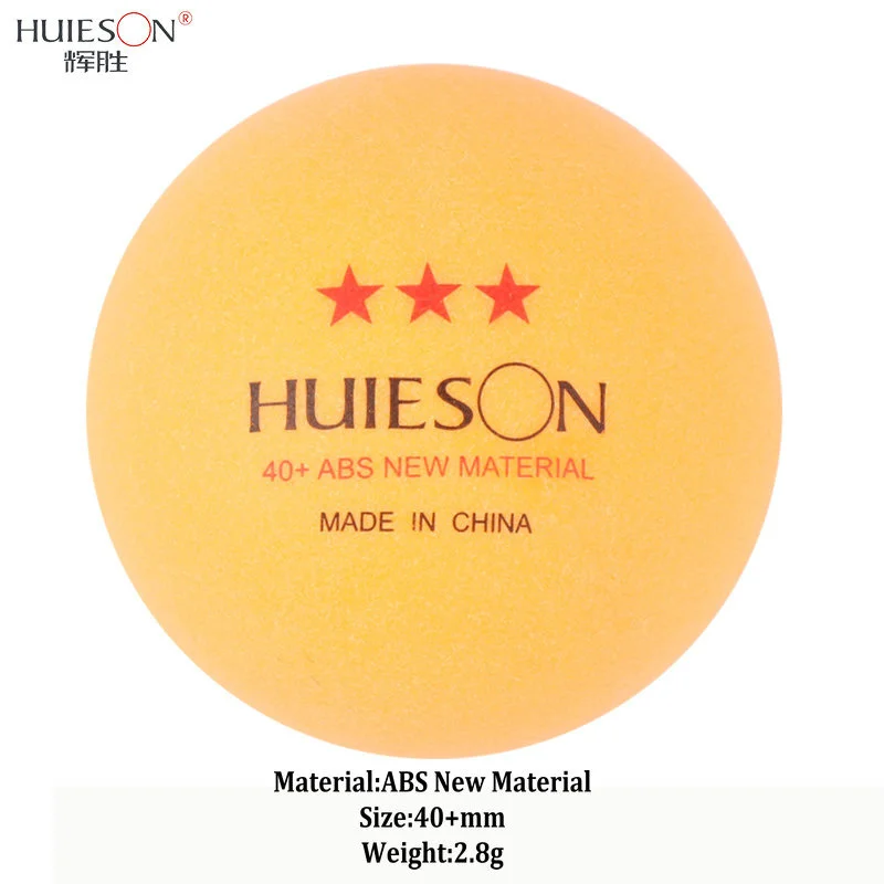 10/20/50/100 Huieson 3 Star 40mm 2.8g Table Tennis Balls Ping Pong Balls for Match New Material ABS Plastic Table Training Balls