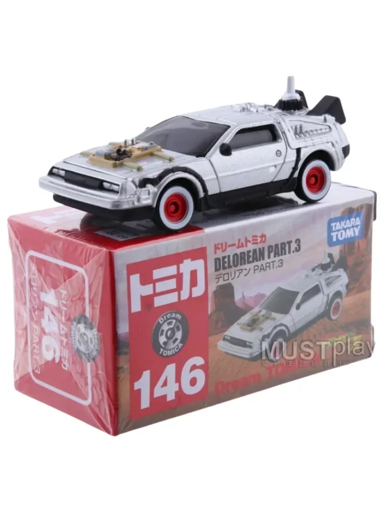 TAKARA TOMY TOMICA New Jurassic Park Super Mary Mario Back to the Future Time car, decoración de la habitación de los niños, juguetes de regalo de Navidad para bebés