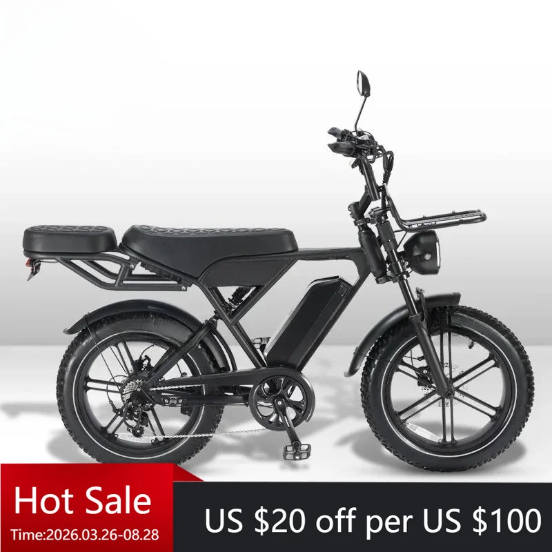 

Tc Occidental H9 20 * 4.0 inch fat tire electric bicycle full suspension 250W 48V 15Ah hydraulic brake electric off-road mountai