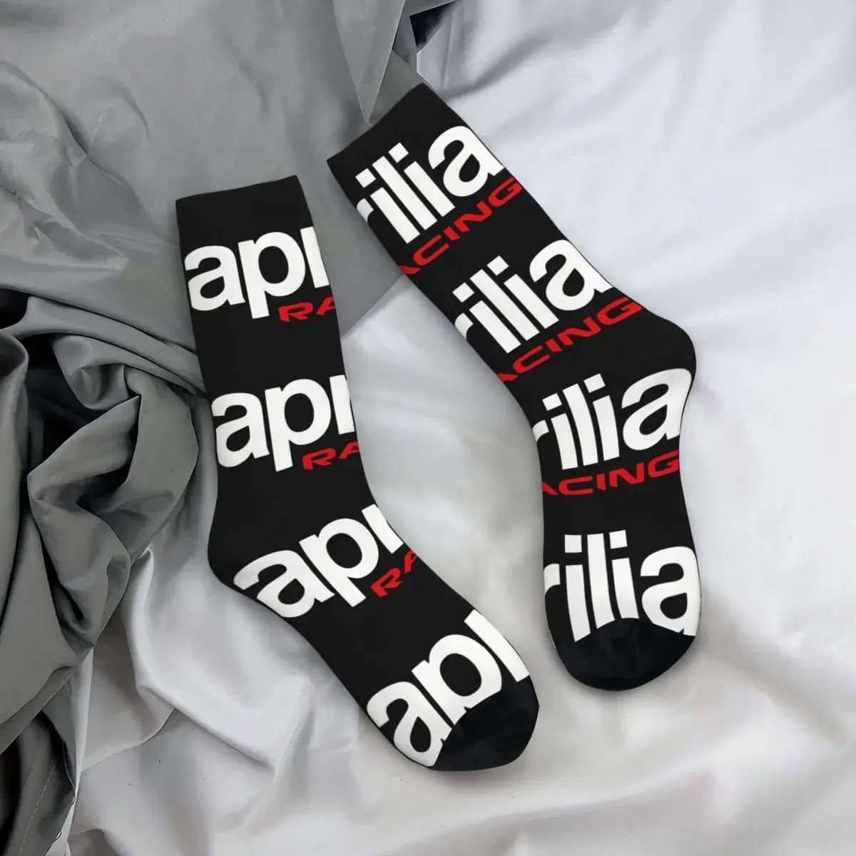 Calzini da uomo da corsa Vintage Harajuku Aprilia Street Style novità Casual Crew Sock