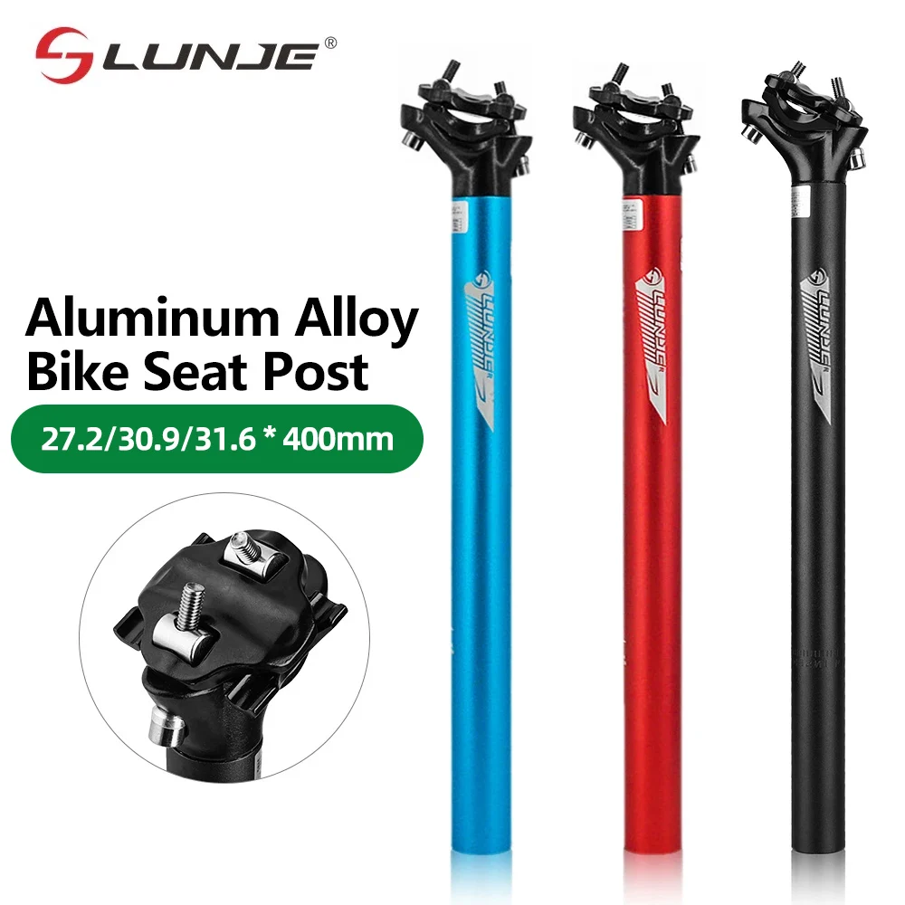 Mountain Road Bicycle Seatpost Ultralight Aluminum Alloy MTB Bike Seat Post Seat Tube 27.2/30.9/31.6mm*400mm Cycling Parts