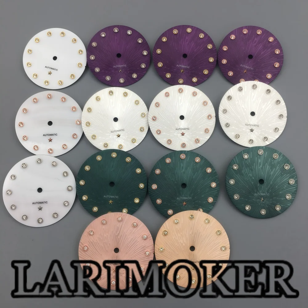 

LARIMOKER 24.5MM NH05 Diamond Index Dial With Watch Hands Suitable For NH05 NH06 Movement Watch Accessories