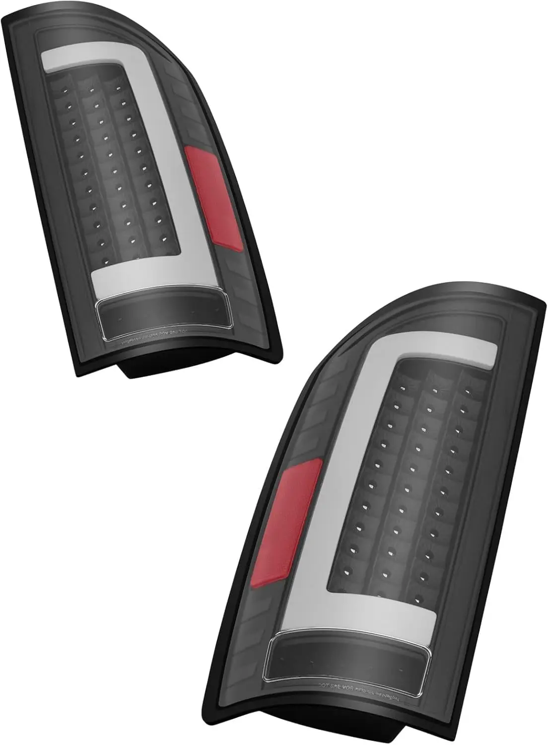 2 Stuks Led-achterlichten Voor 2002-2006 Dodge Ram 1500 2500 3500 Zwarte Behuizing Witte Lens