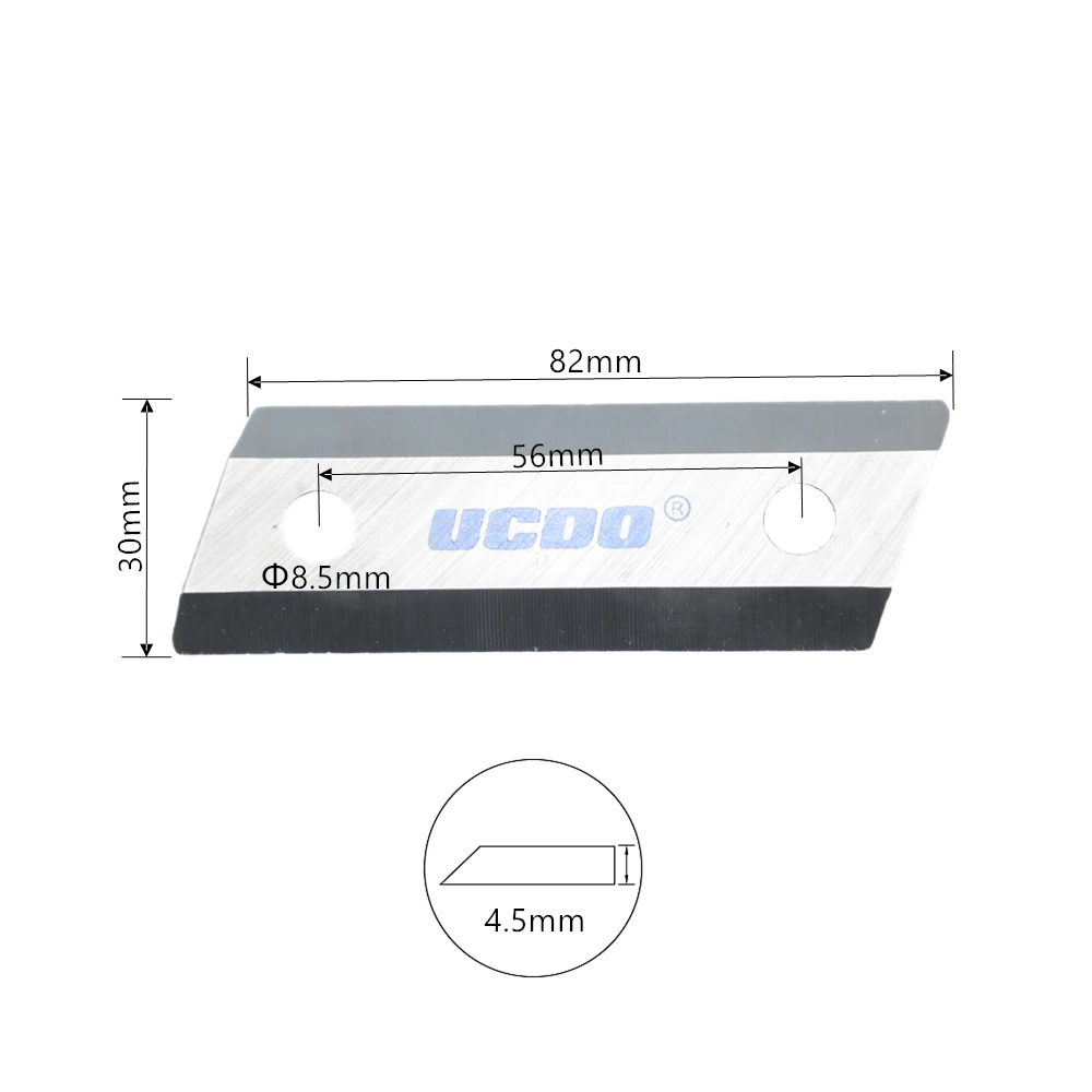 UCDO HSS Garden Shredder Blade Sets 90x30x4.5mm Chipper with Screws Double Sided Chipper Blade Electric Garden Tool Accessories