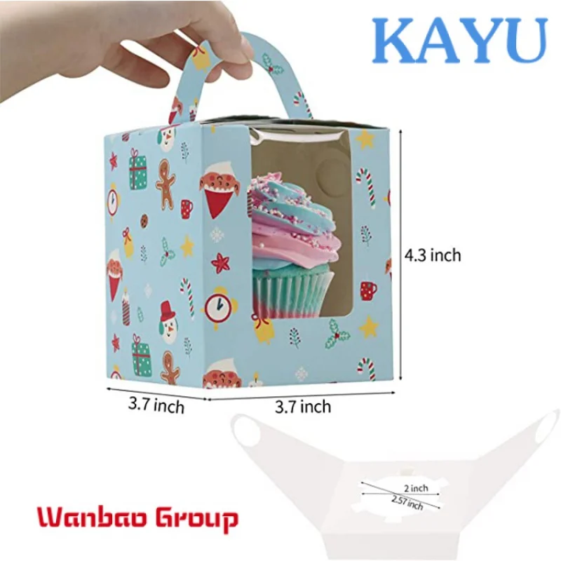 Custom  Foldable customized tote high quality cake packaging kraft paper food boxes with logo