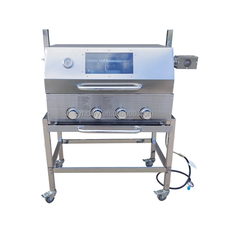 

Factory Direct Price Large Gas and Charcoal Brazilian Roaster Pig Lamb BBQ Spit Rotisserie Grill