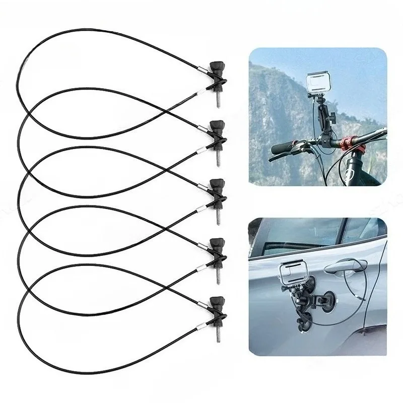 Anti-Lost Wire Rope Lanyard Anti-Drop Strap for GoPro Insta360 X5 X4 X3 DJI Action Pocket 3 Camera Safety Accessory