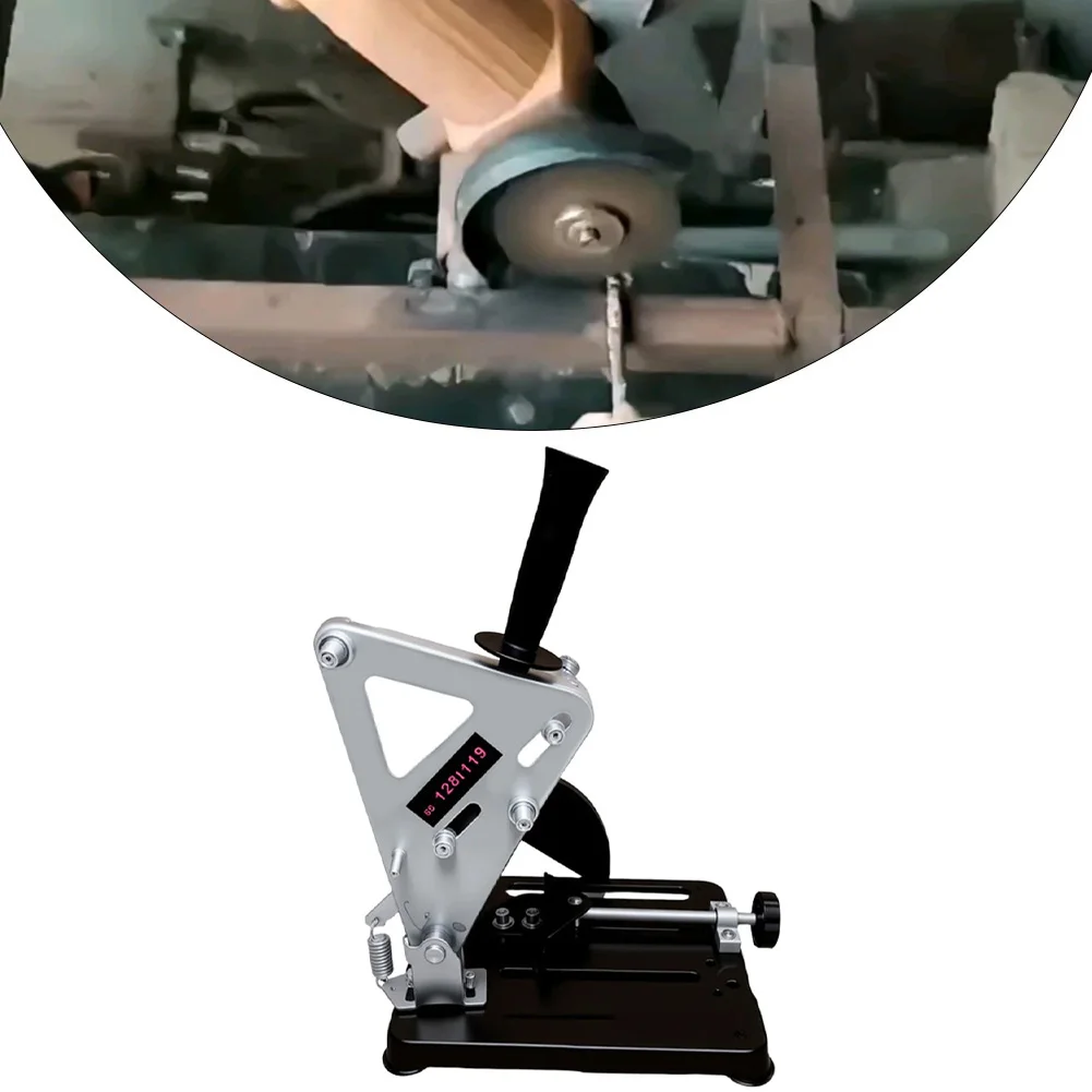 

Adjustable Angle Grinder Stand Holder Cutter Support With Spark Guard For 100mm To 125mm Type Cutting Tools In Workshop
