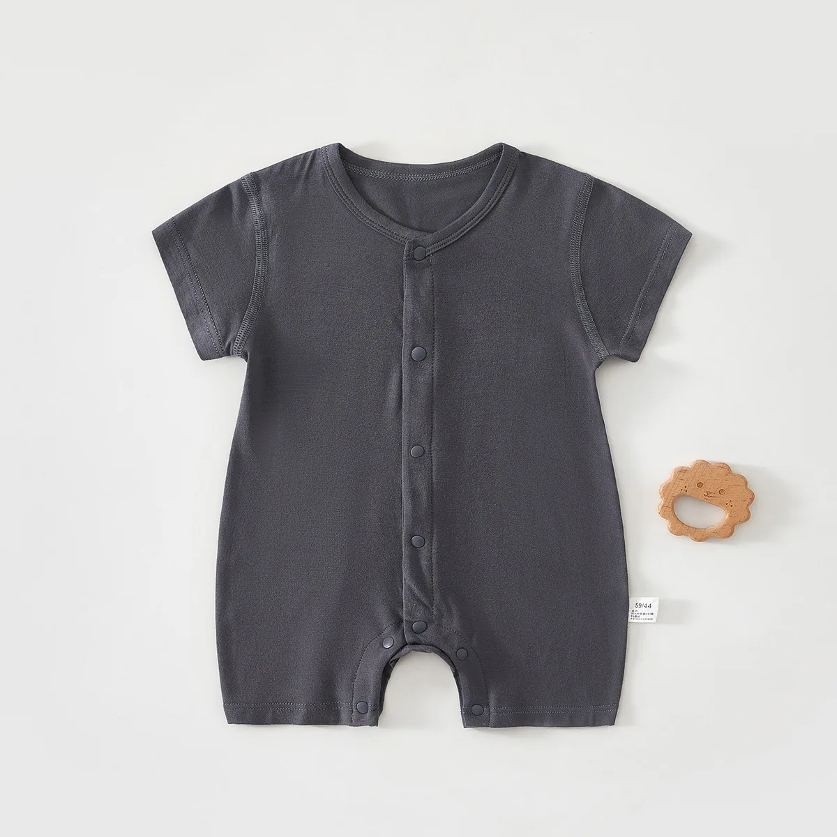 

Детский комбинезон из модала для новорожденных мальчиков и девочек, дышащий, прохладный, однотонный, комфортный, на лето, 0-18 месяцев