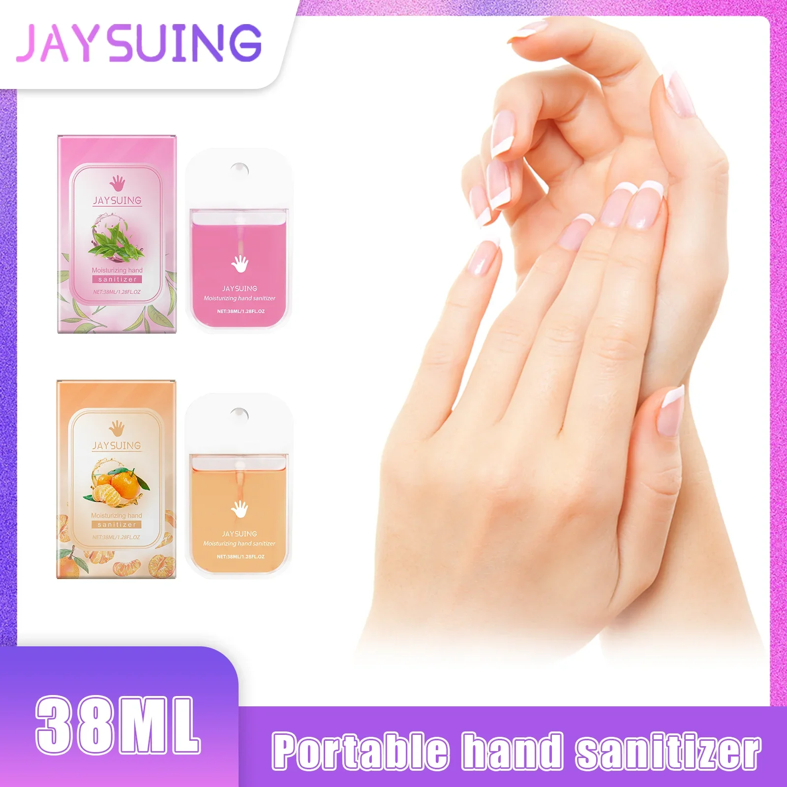 Jaysuing Hand Sanitizer Spray Lasting Fragrance Gentle Cleaning Does Not Hurt Hands Keep Clean Portable Citrus Hand Sanitizer
