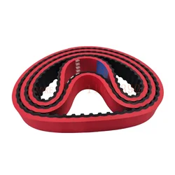 Customized Customized L-type 2pcs 225L 255L Red Rubber Coating Traction Synchronous Belt Packaging Machine Film Pulling