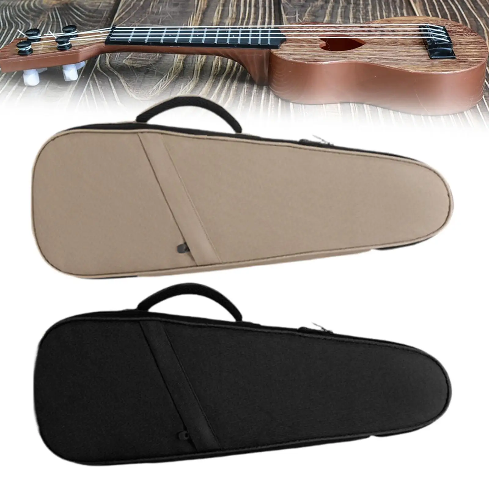 Ukulele-Gigbag, Musiknote, Oxford, gepolstert, mit großer Tasche und verstellbaren Riemen, Ukulele-Etui für Konzert-Tuner-Zubehör