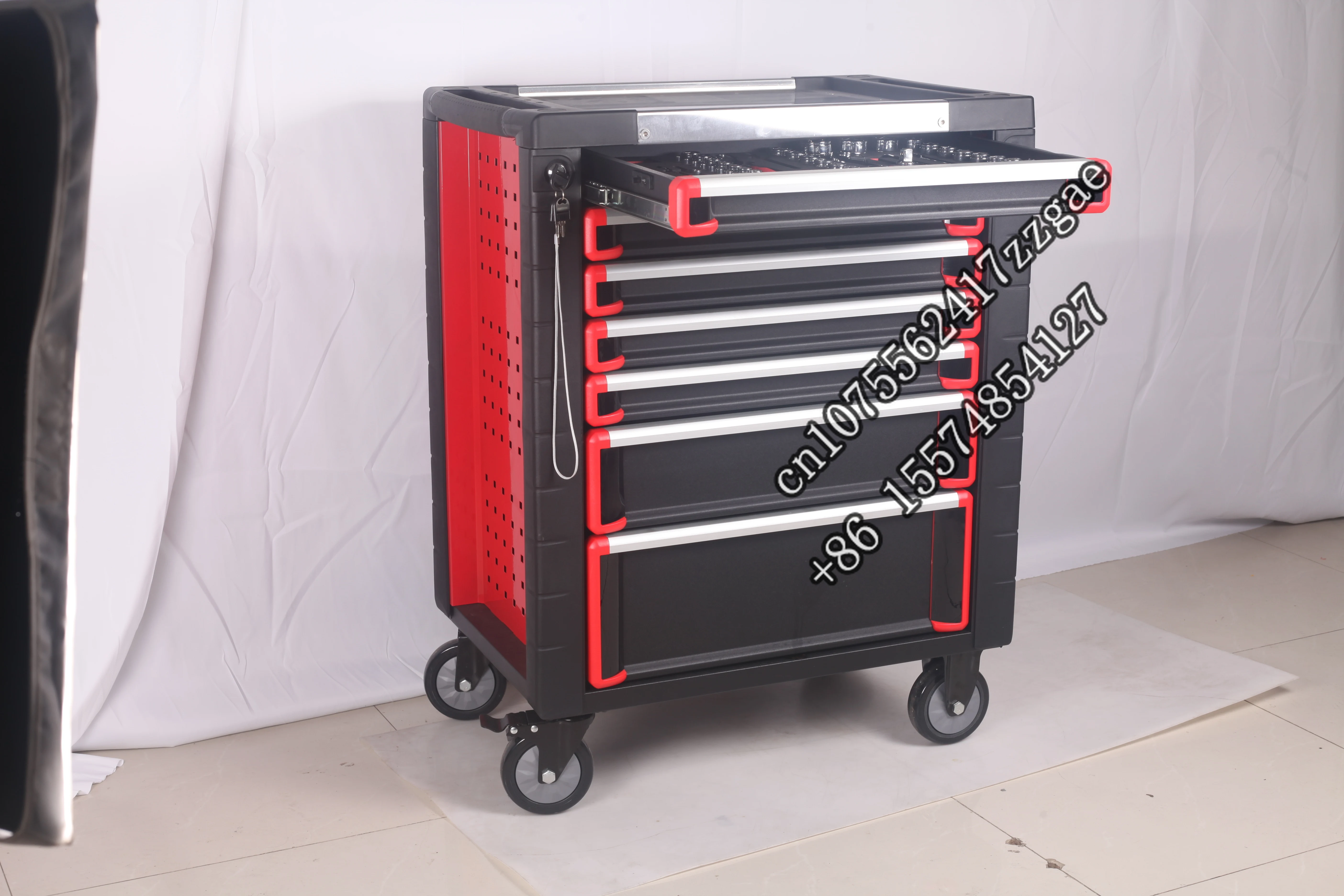 Hot Selling Auto Maintenance Machine Repair Kit 7 Drawer Tool Cart