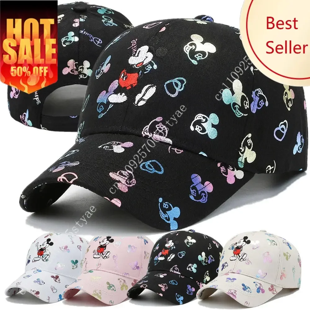 

Mickey Mouse Hats Disney Cartoon Man Woman Baseball Cap Decorations Party Holiday Gifts Caps Fashion Sunhat