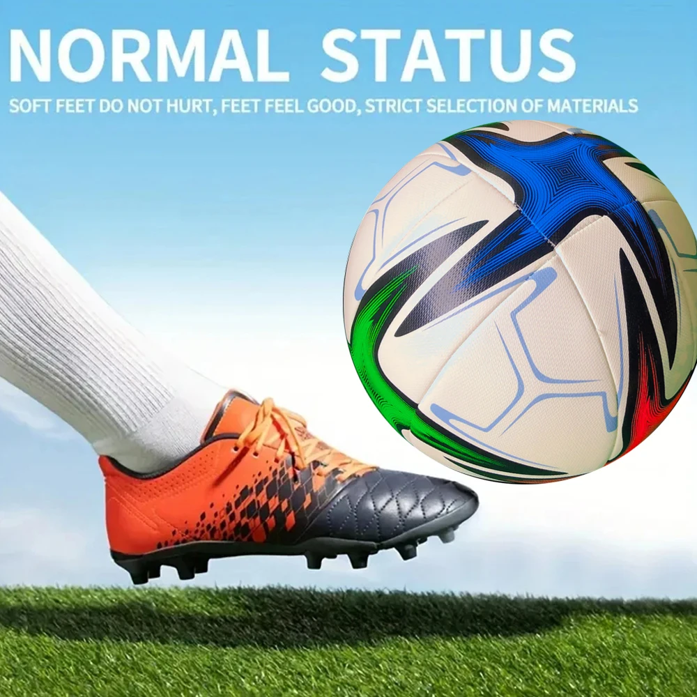 Bola Sepak Ukuran 5 Bahan PU Bola Sepak Standar Berkualitas Tinggi Bola Sepak Resmi Luar Ruangan Ukuran 5 PU