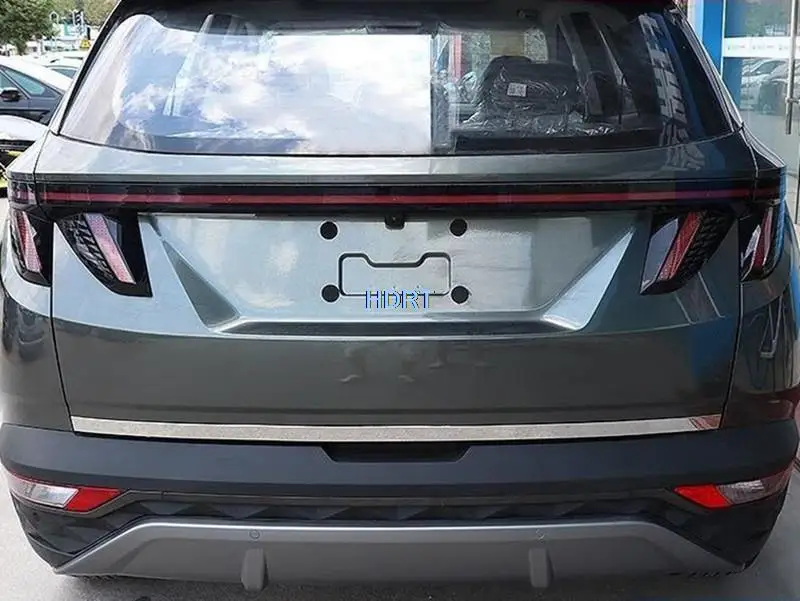 Car Styling Front Bumper Trim Tail Gate Strip Door Edge Molding Rear Fog Lamp Stainless Steel Kit For Hyundai Tucson NX4 2021 +