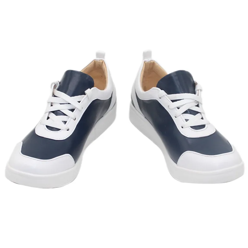 Juego azul archivo Misono Mika zapatos de Cosplay zapatos de PU botas de Carnaval de Halloween accesorios de Cosplay hechos a medida