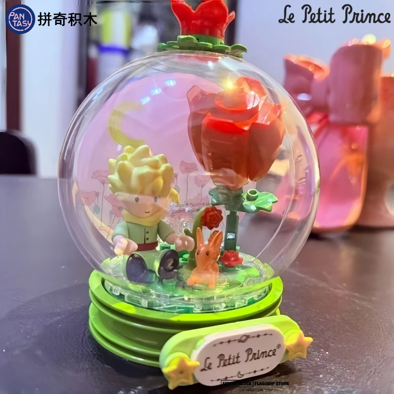

Pantasy The Little Prince Crystal Ball Series Assembled Building Blocks Toy Animation Desktop Decoration Ornaments Children Gift