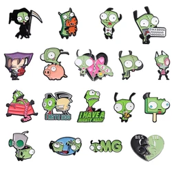 Cartoon Anime Brooch Enamel Pins Custom Metal Animal Badges Lapel Accessories Sweater Women Men Jewelry Gift Friends Wholesale