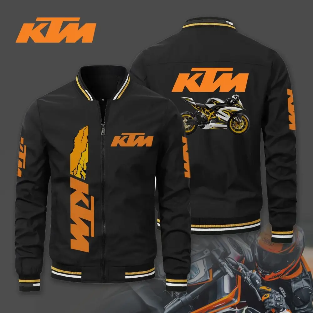 2024 new men\'s sports motorcycle racing KTM jacket high-quality outdoor riding motorcycle jacket KTM clothing men\'s jacket