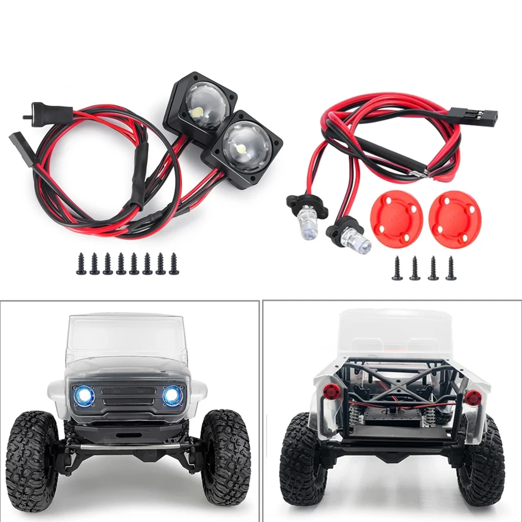 RCGOFOLLOW RC Car LED Light Reflektory tylne do produktów Vanquish VS4-10 Phoenix VPS09007 1/10 RC Crawler Car Upgrade Parts