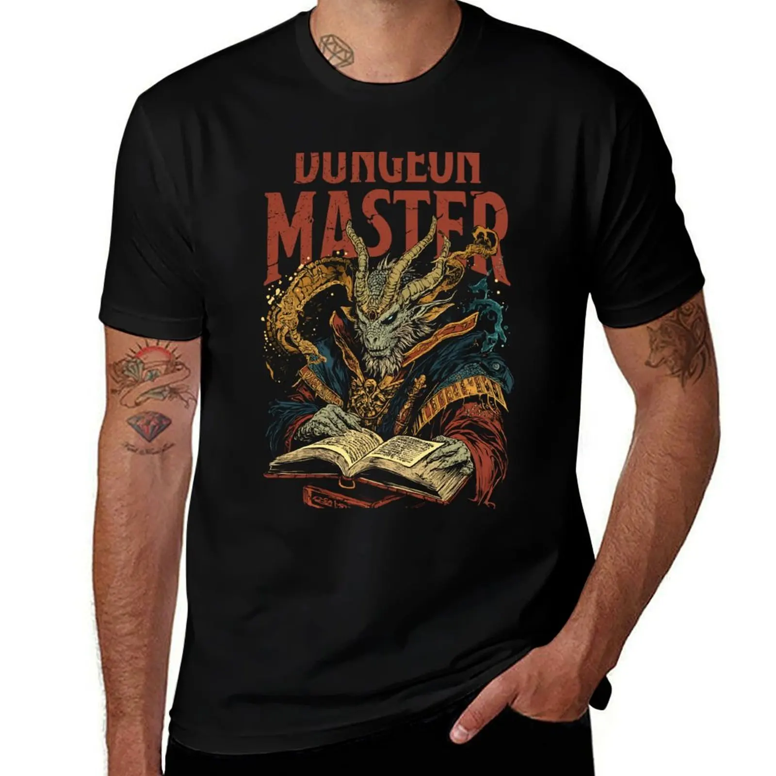 

Футболка Dungeon Master, одежда на день Святого Валентина, рубашка на заказ, простые черные футболки для мужчин