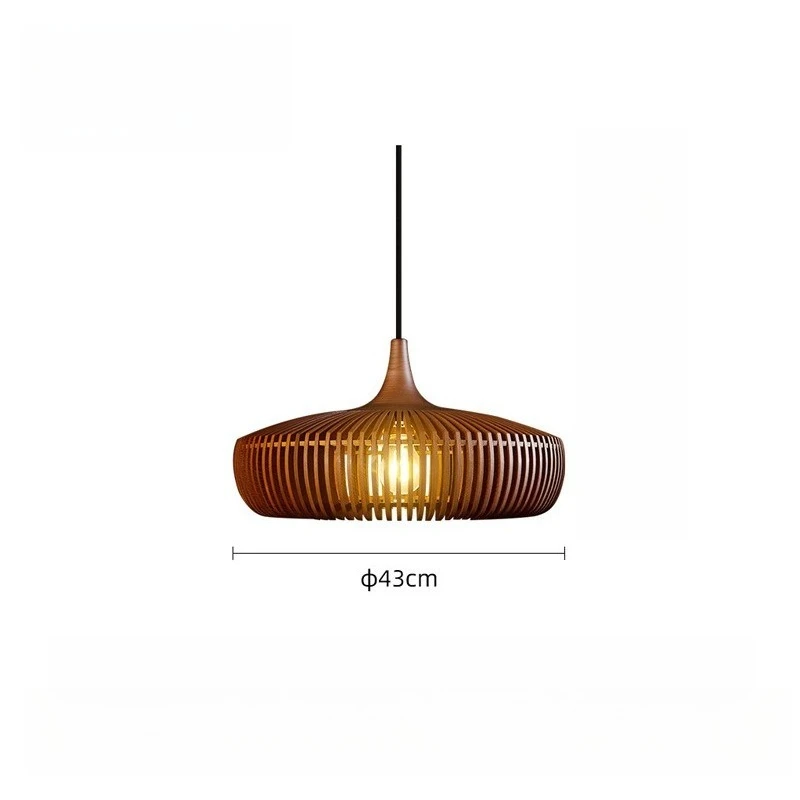 JOYINLED Log Houten Hangende Hanglamp Vogelkooi Creatieve Luxe Kroonluchter voor Eetkamer Studeerkamer Loft Lamp Dia.43/55