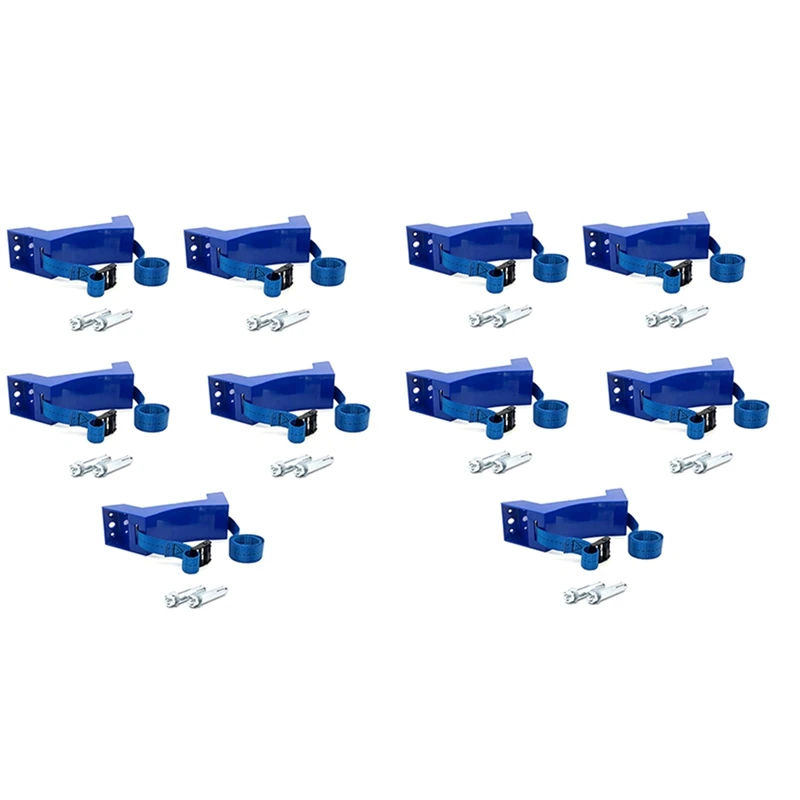 10X Cylinder Mounted Bracket Gas Cylinder Bracket Durable ABS Gas Cylinder Holder For Camper Motorhome RV Caravan,Blue