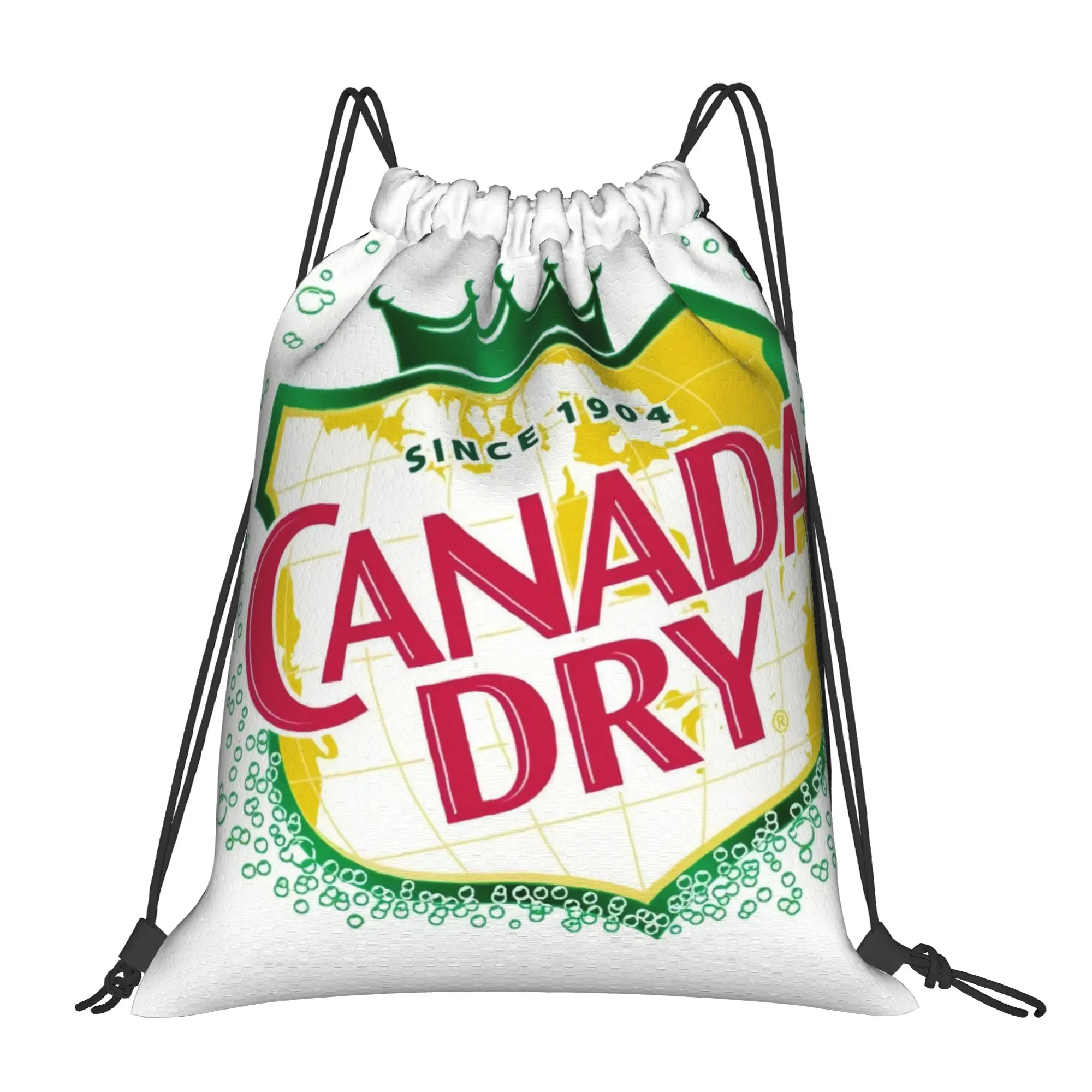 

Рюкзаки-мешки Canada Dry с логотипом бренда, портативные, для походов, на шнурке, для езды на велосипеде, для спортзала, для хранения вещей