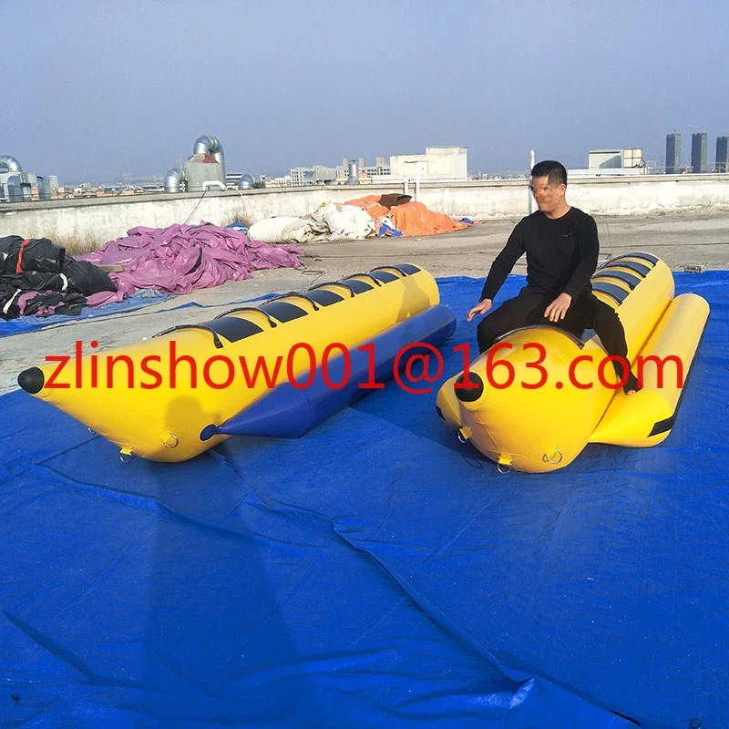 PVC Inflatable Banana Boat Towable Banana Boat for Water Sport Games