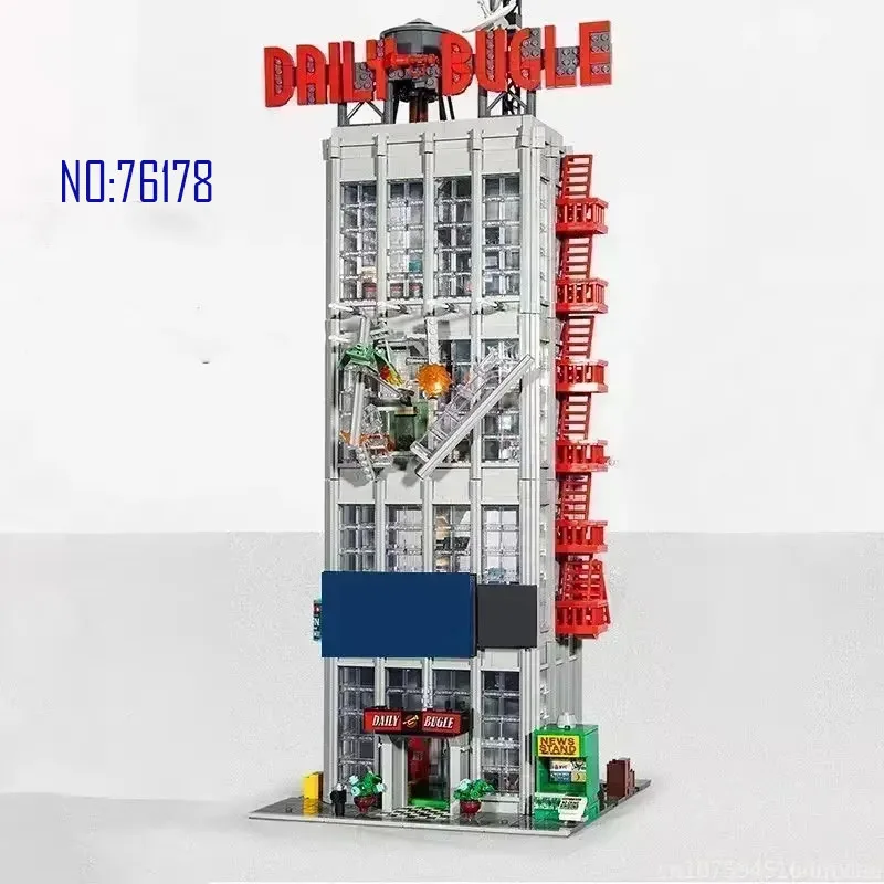 76178 City Series Big News Gebäudemodell, Bausteinspielzeug, pädagogisches Montagespielzeug, 3772 Stück, Weihnachtsgeschenk