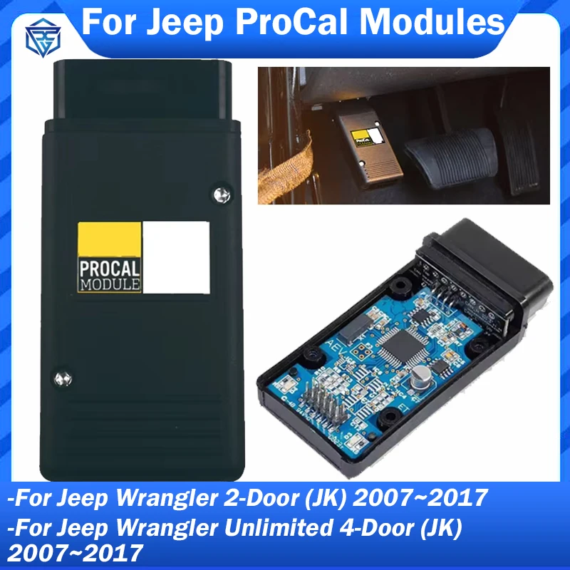 

For Jeep ProCal Modules For 07-15 Jeep Wrangler & Wrangler Unlimited JK One touch turn signals Clear engine codes More Functions