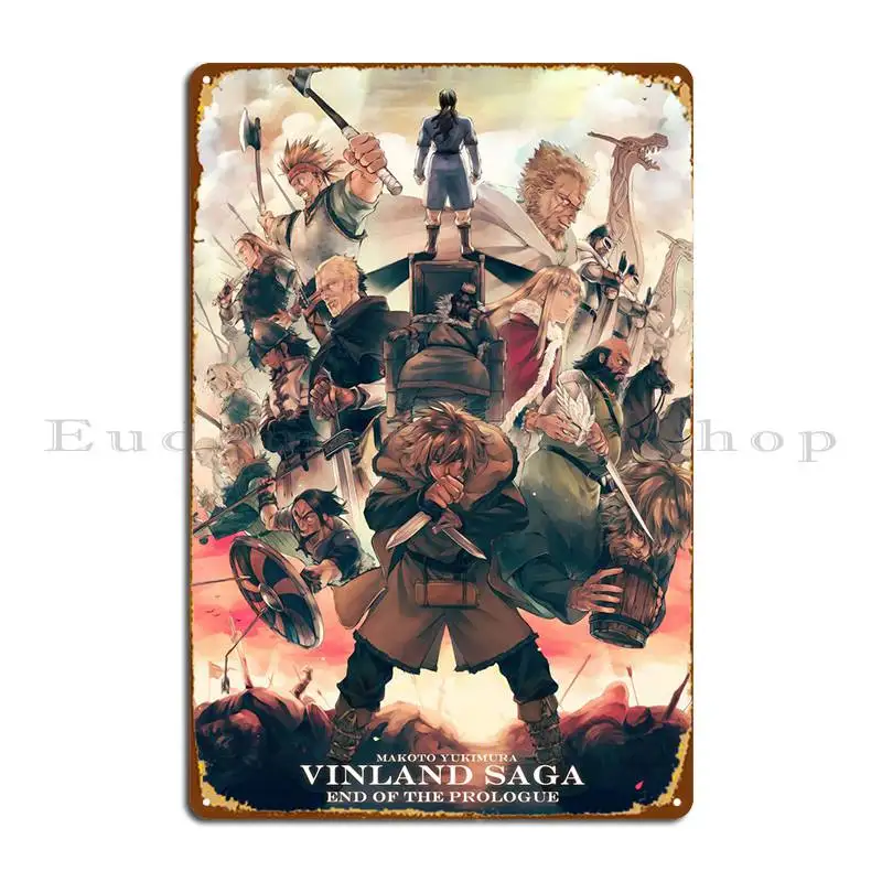 Vinland Saga Metal Sign Wall Mural Pub Club Create Decoration Tin Sign Poster