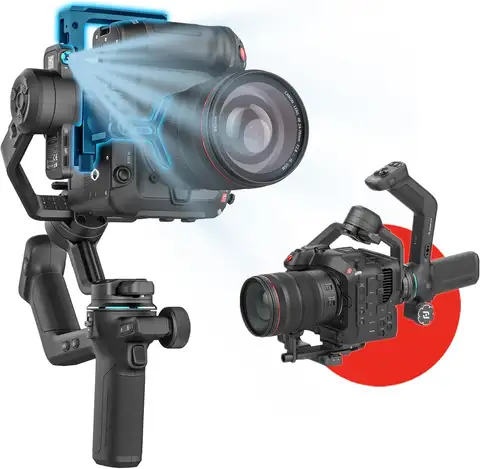 FeiyuTech SCORP-C2 Gimbal Stabilizer DSLR and Mirrorless Camera, Camera Gimbal with Built-in AI Tracking,  3.5kg MAX Payload