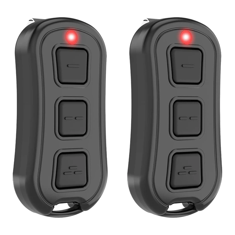

2 PCS Garage Door Opener Black Plastic Remote Replacement For GM3T Overhead ACSCTG & MAT90 GM3T-BX