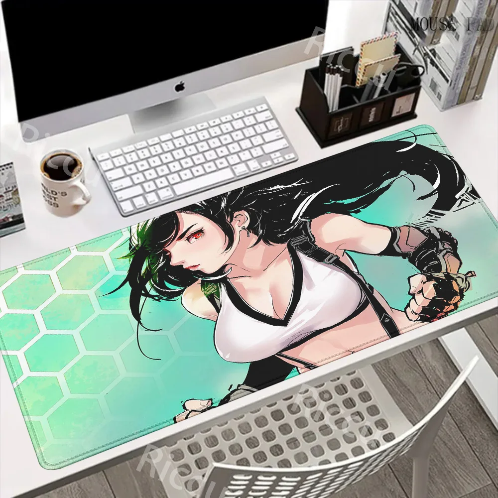 

FINAL FANTASY VII Sexy girl Tifa Lockhart Mouse Pad Large Rubber Tablepad PC Game Mousepad Laptop XXL Non-slip Keyboard MouseMat