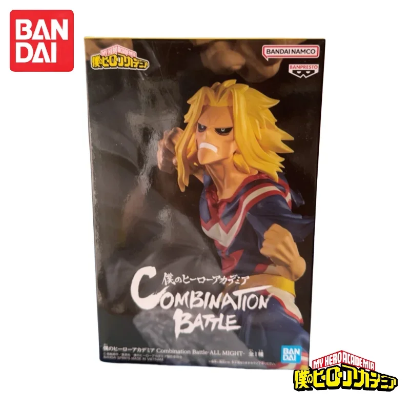 En Stock 100% Original Bandai Banpresto My Hero Academia All Might Figura de Acción Combinable de Batalla, Adornos Coleccionables Pop