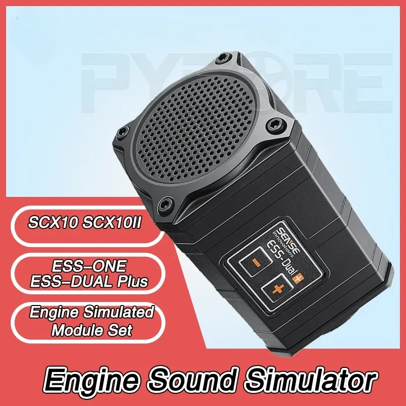 

SENSE RC Car Engine Sound Simulator - ESS-ONE ESS-DUAL Plus Engine Sound Simulated Module for Axial SCX10 SCX10II, RC Cars