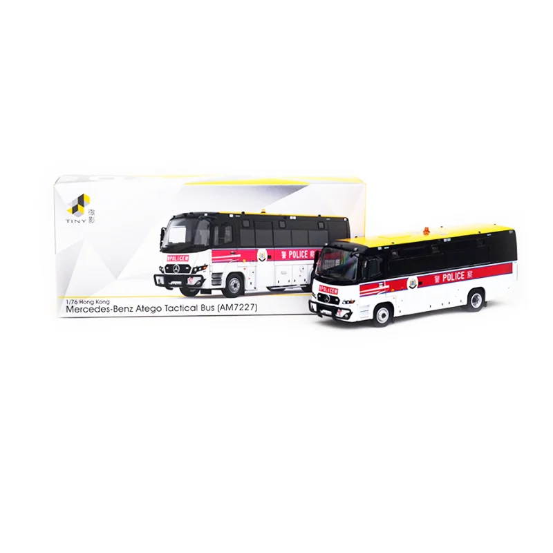 

Tiny Diecast 1:76 Scale Atego Alloy Airport Police Tactical Bus Model Simulation Toy Collection Gift Static Display AM7227