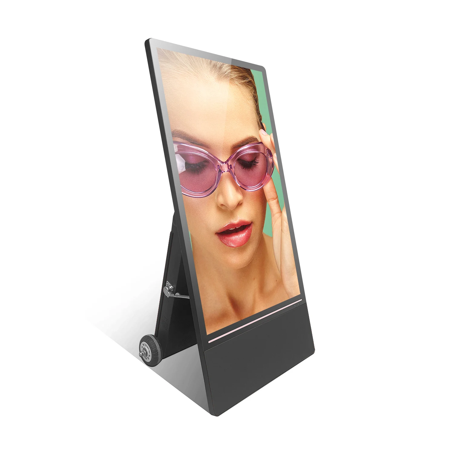 

43 Inch Outdoor Landing Touch Screen 2500nits FYD Removable Battery Digital Signage Floor Standing Advertising Display