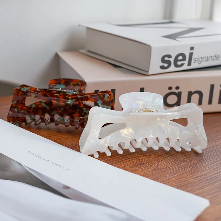 

Корейский ацетатный коготь для волос — заколка в виде акулы для густых волос, элегантная прическа