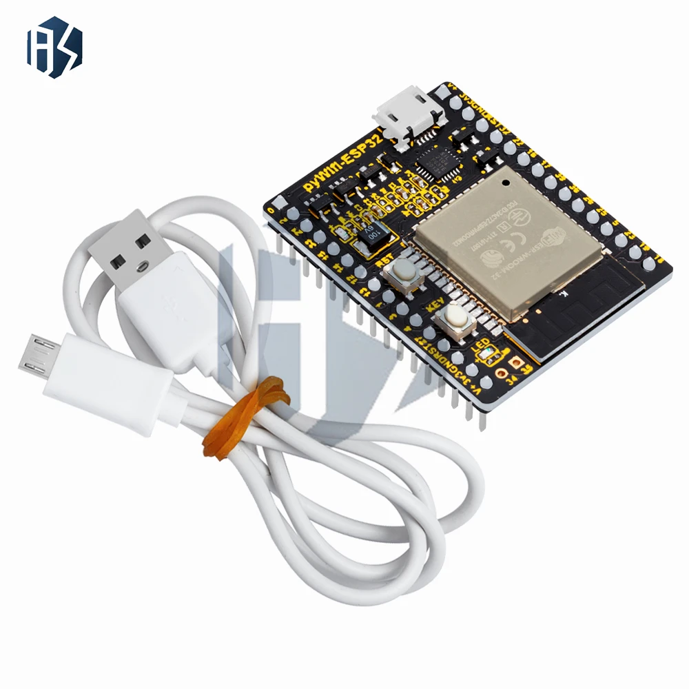 PYWIFI-ESP32 Micro Python IoT WiFi Placa de Desenvolvimento de Aprendizagem DC3.6V-6V ESP32 WROON-32 Módulo Miro-USB WiFi + BT + BLE Módulo MCU