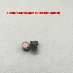 DIY 5MP CCTV Camera Lens M12 2.8 3.6 6mm with 650nm IR Filter 1/2.5 Inch for CCTV IP Camera