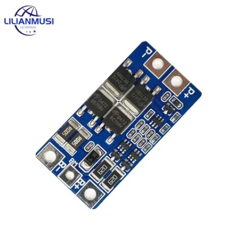 2 strings of 6.4V lithium iron phosphate 2 strings of 7.4V lithium battery protection board 8.4V with equalization, overcharge 1