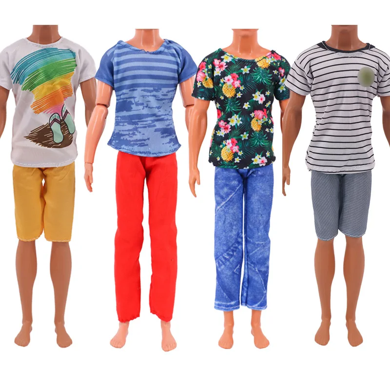 Ken Doll Clothes Doll Daily Wear Casual Suit Sweatshirt Pants Wedding Party Suit Man Male Doll Clothes For 30cm Doll Accessories